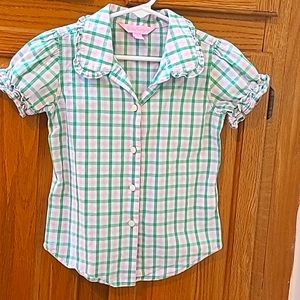 Lili Pulitzer Cotton Blouse For a Girl. Size 5. Condition- 👍.